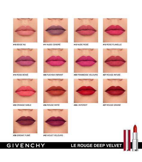 givenchy le rouge deep velvet lipstick 27|givenchy sheer velvet lipstick 18.